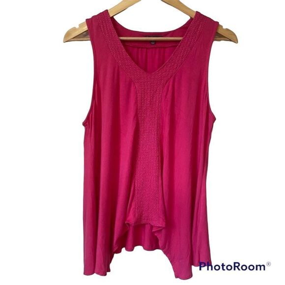 Adrianna Papell Diffusion pink Tank Top - Picture 1 of 9